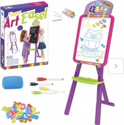 veľká obojstranná magnetická kriedová tabuľa 3v1