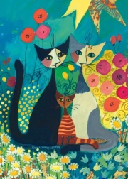 Heye metalické puzzle kvetinový záhon 1000 dielikov