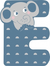 small foot drevené písmeno E