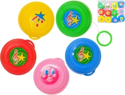 Plastové jojo 5,5 cm – 5 farieb, sada 12 ks v sáčku