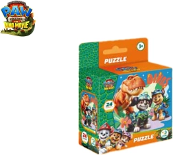 Puzzle Labková patrola: Dino film – T-Rex Timmy, 24 dielikov, 22 × 22 cm