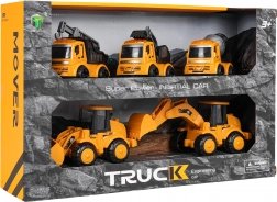 Súprava piatich stavebných vozidiel pre deti