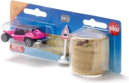 Siku buggy s páskou – ružový plážový model pre kreatívne hranie