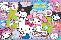 Puzzle Hello Kitty Bláznivé trio 300 dielikov