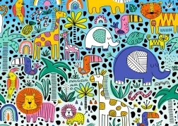 ENJOY puzzle 1000 dielikov – doodle safari