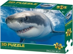 3D puzzle Žralok biely
