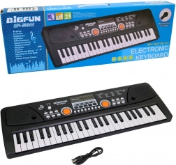 Detské elektronické piano 49 kláves s mikrofónom, USB