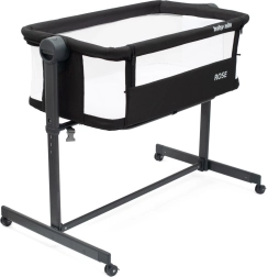 Prístavná postieľka Baby Mix Rose čierna