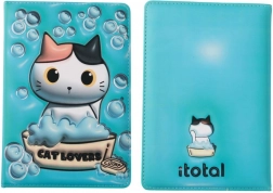 Poznámkový blok A5 modrý v tvrdých doskách s penovým poťahom 96 listov