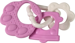 Hryzátko v tvare medvedej labky ružové