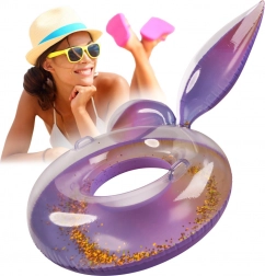 Dúhový plavecký kruh so siréniným chvostom