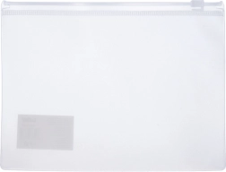 Zložka so zipsom 29x21,5 cm Transparentná