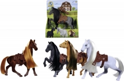 hračka kôň 19 cm so sedlom a hrebeňom – NATURE WORLD