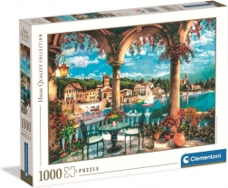 Puzzle 1000 dielikov BALCONY VIEW OF LAKE COMO od Clementoni