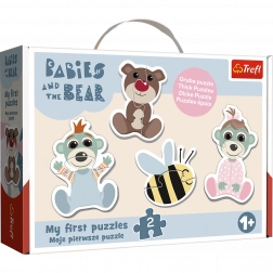 Puzzle Baby Classic Priatelia bábätká – BOBAŠKI I MIŚ (Trefl)