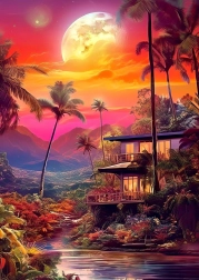 Puzzle Pôvabný súmrak 1000 dielikov