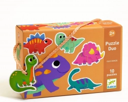 Puzzle Duo Dinosaury