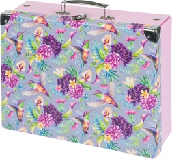 Skladací školský kufrík BAAGL Kolibrík s kovaním