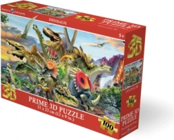 3D puzzle dinosaury 100 dielikov