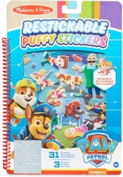 Znovupoužiteľné puffy samolepky PAW PATROL – kniha aktivít 19 × 28 cm