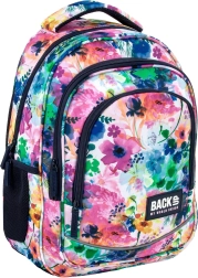Školský set BackUP Spring Flowers 2v1 – batoh a vybavený peračník