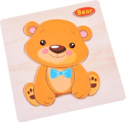 Drevené puzzle Zvieratká