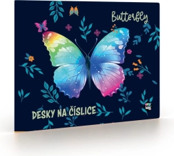 Dosky na číslice Motýľ pre prvú triedu