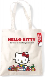 Prírodná nákupná taška HELLO KITTY