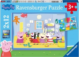 Prasiatko Peppa: Peppino dobrodružstvo puzzle 2x12 dielikov