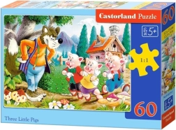 Detské puzzle Tri malé prasiatka, 60 dielikov