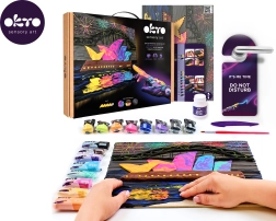 Okto maľovanie modelovacou hmotou – Opera House Sydney 30 × 40 cm