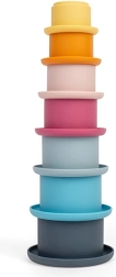 stohovacie silikónové kelímky bigjigs toys – 7-dielna sada do kúpeľa, do piesku a na záhradu