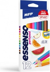 voňavé trojhranné pastelky MFP Essenso 12 ks s strúhadlom