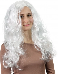 parochňa anjel s dlhými bielymi vlnitými vlasmi