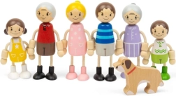 Bigjigs Toys sada bábik do domčeka rodina
