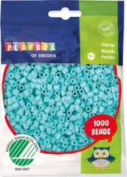Playbox zažehľovacie korálky pastelové tyrkysové 1000 ks