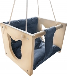 Drevená hojdačka pre deti Mačka