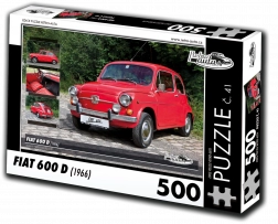Puzzle Retro Auta Fiat 600 D (1966) 500 dielikov