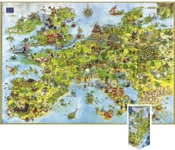 Puzzle Draci - Mapa Európy, 4000 dielikov
