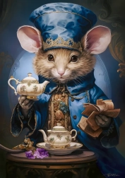 Puzzle 500 dielikov - Čas na čaj, Myška