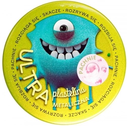 Ultra plastelína tmavozelená metalická s vôňou žuvačky