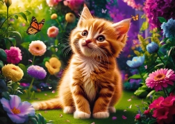 Puzzle 500 dielikov roztomilé mačiatko Trefl