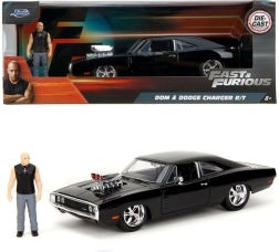 Kovový model Dodge Charger R/T 1970 1:24 s figúrkou z Rýchlo a zbesilo – Jada Toys