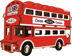 Drevené 3D puzzle Doubledecker