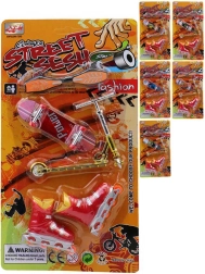 Prstový skate set so skateboardmi, korčuľami a kolobežkou - 1 kus