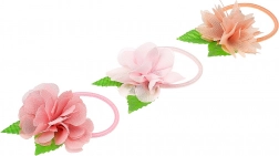 Gumičky do vlasov s kvetom Chayenne 3 ks