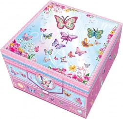 tajná dvojposchodová listová sada s ozdobným perom