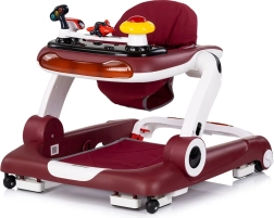 Chipolino interaktívne chodítko Little Explorer 4v1, červené