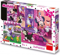 Dino puzzle Disney Minnie 3×55 dielikov