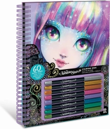 nebulous stars omaľovánky s čiernymi stránkami isadora